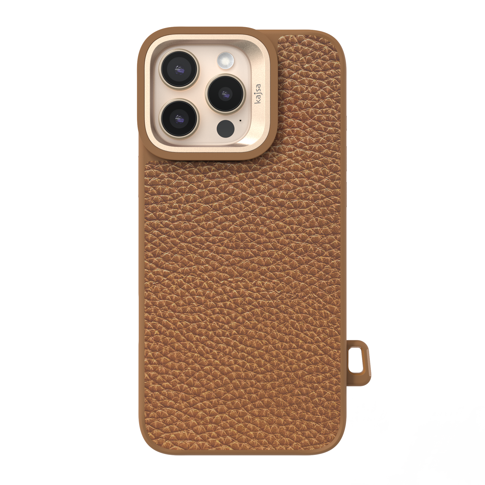 Genuine Leather Togo Litchi Pattern Back Case for iPhone 16 (MagSafe Compatible)