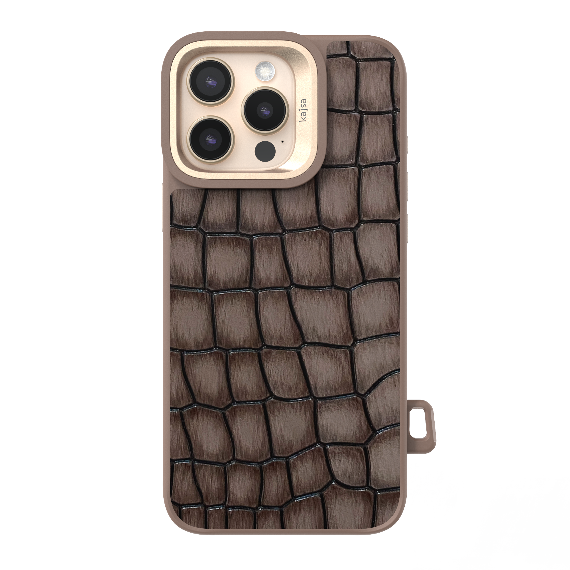 Neo Classic Collection - Genuine Croco Pattern 2 Leather Back Case for iPhone 16 (MagSafe Compatible)