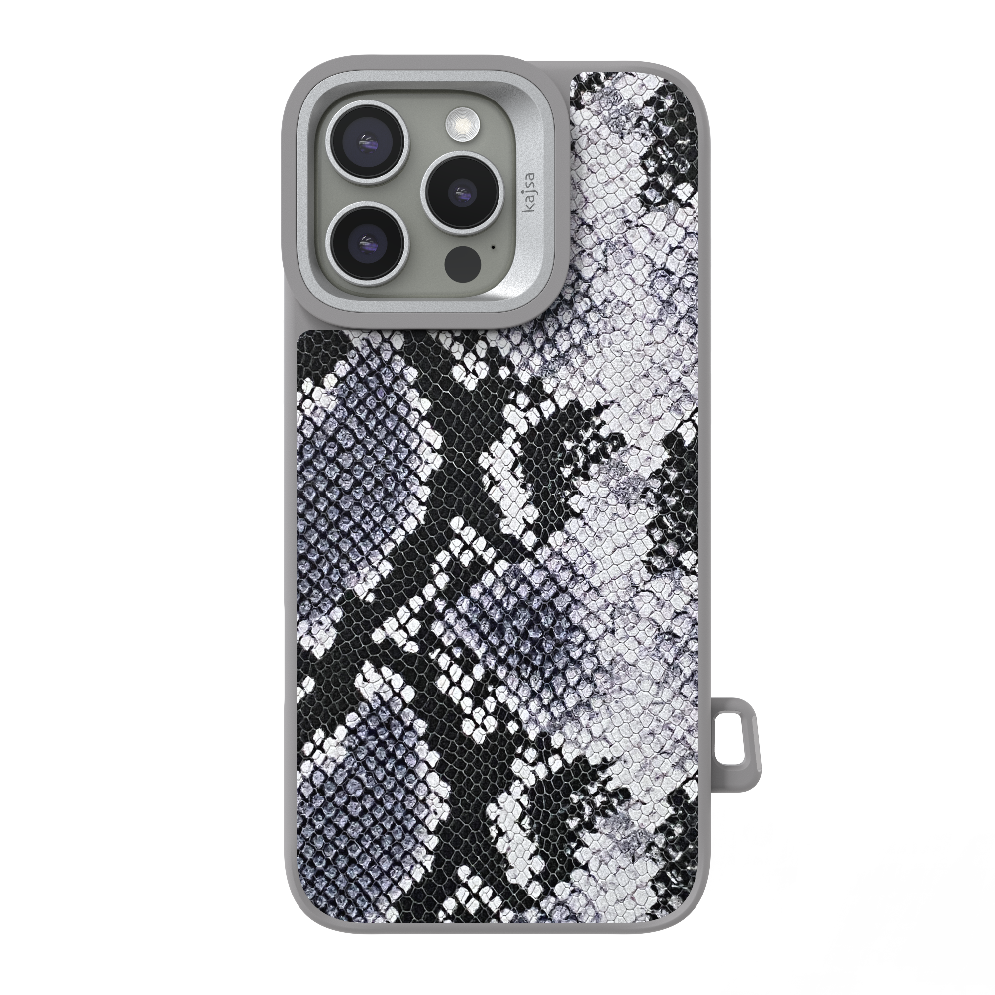 Glamorous Collection - Genuine Leather Snake Pattern Back Case for iPhone 16 (MagSafe Compatible)